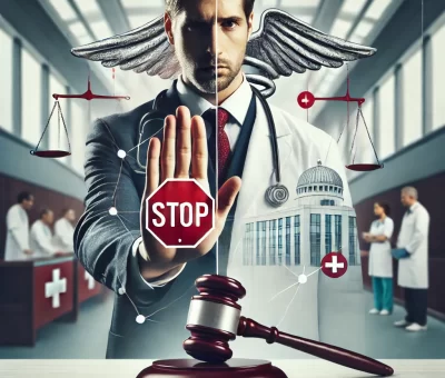 Immagine realizzata con AI: "Stop alla violenza contro i medici